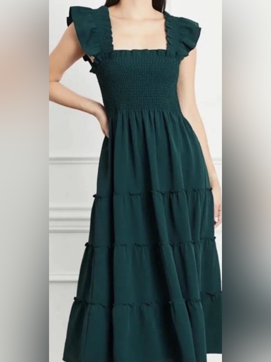 Hill House Home Ellie Nap Dress In Emerald Green